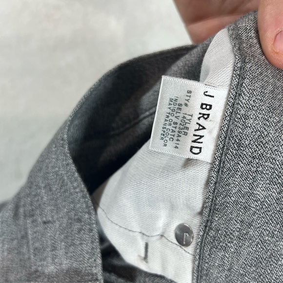 Men’s J Brand Tyler Size 31 Slim Fit Gray Textured Chino Lightweight Pants - Picture 10 of 10